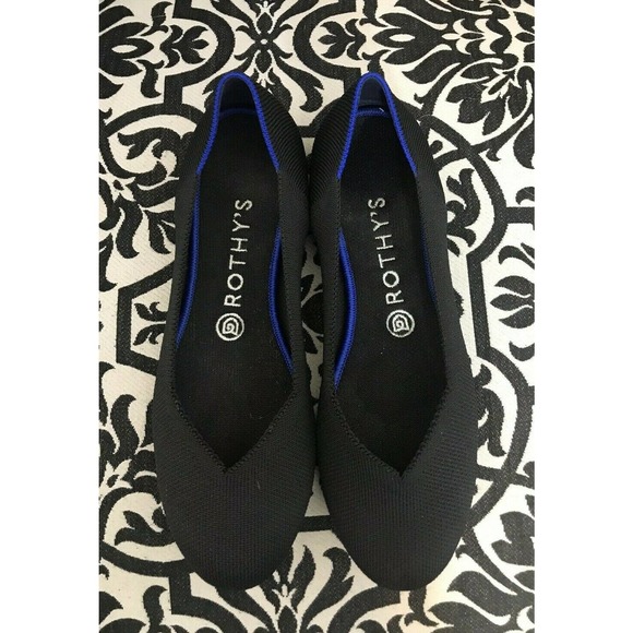 Rothy's Shoes - Women's ROTHY'S Black Classic Round Toe FLATS sz 8